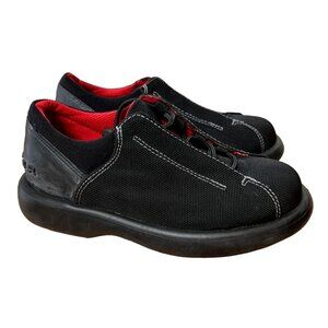 NEW Camper Womans 5 Path Canvas Sneakers Slip On Shoes Toggle Lace COMFORT Black